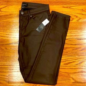 Brown Coated Skinny Jeans Banana Republic Factory Size 27/4